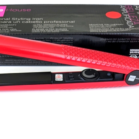 New Style House Beauty Amplified Red Professional Stying Iron - Picture 7 of 8